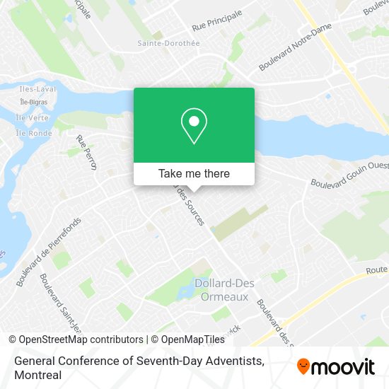 General Conference of Seventh-Day Adventists map