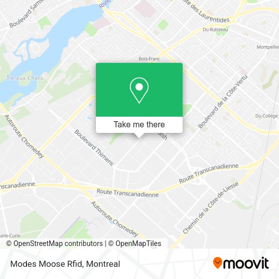 Modes Moose Rfid map