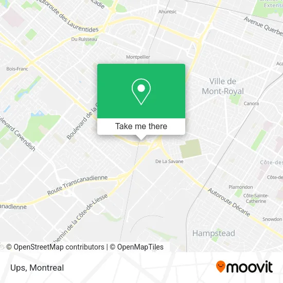 Ups map