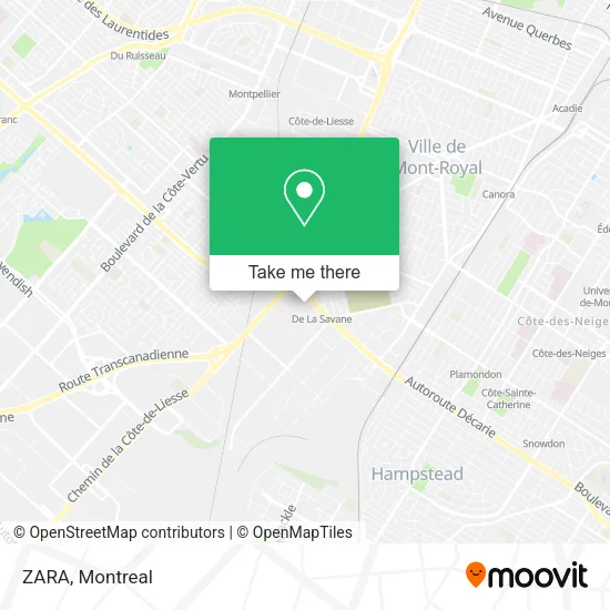 ZARA map