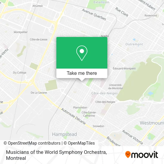 Musicians of the World Symphony Orchestra map