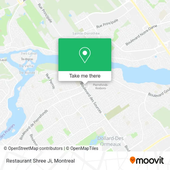 Restaurant Shree Ji map