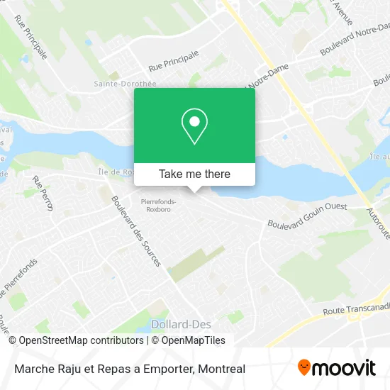 Marche Raju et Repas a Emporter map