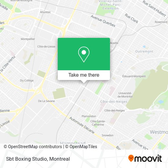 Sbt Boxing Studio map