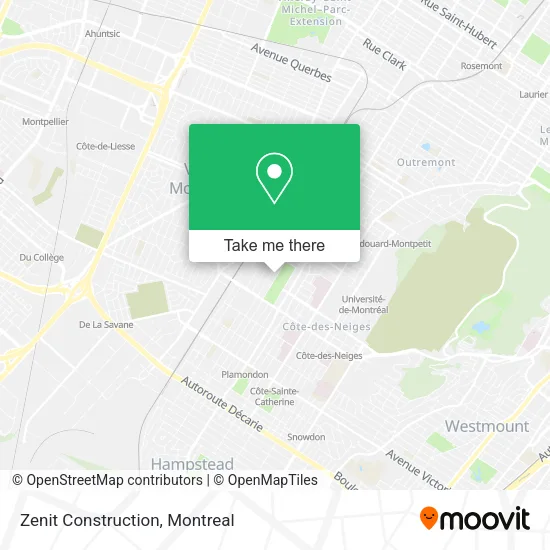 Zenit Construction map