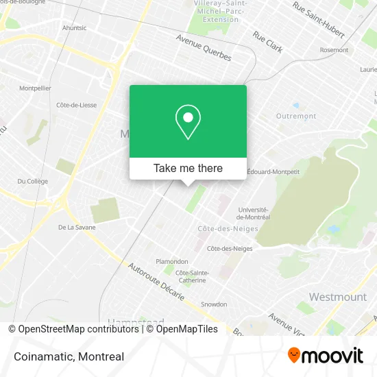 Coinamatic map