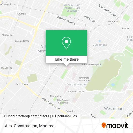 Alex Construction map