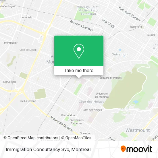 Immigration Consultancy Svc map