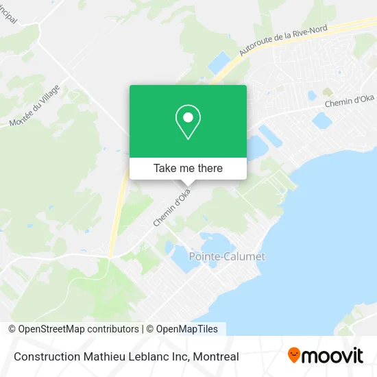 Construction Mathieu Leblanc Inc map