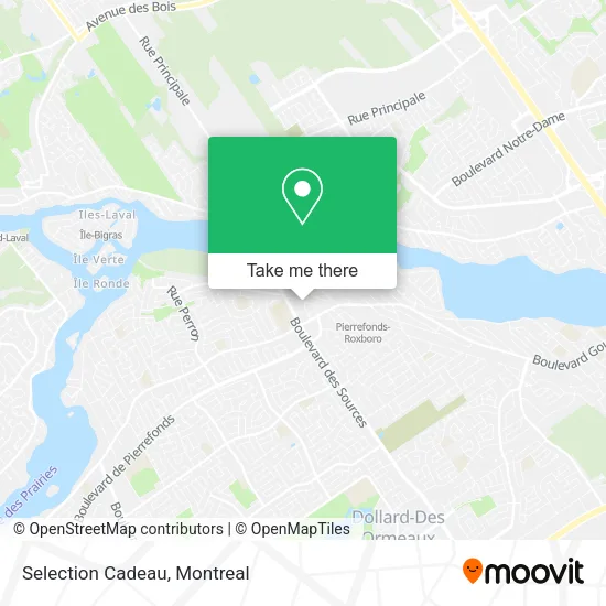 Selection Cadeau map
