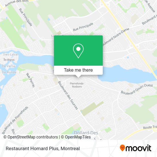 Restaurant Homard Plus map