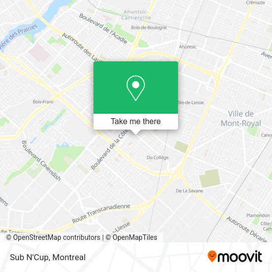 Sub N'Cup map