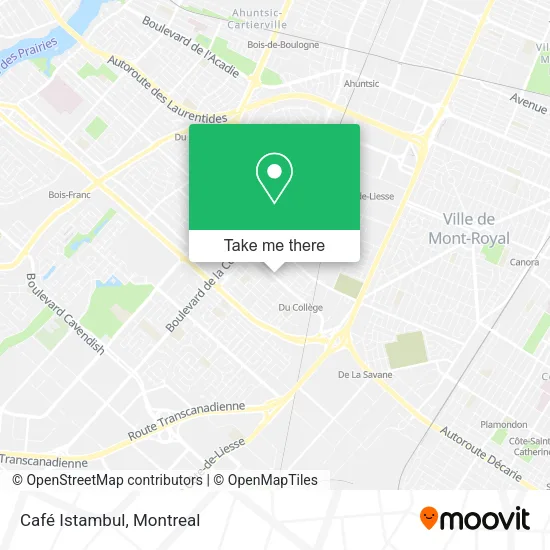 Café Istambul map