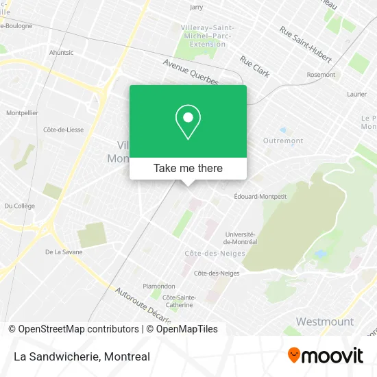La Sandwicherie map
