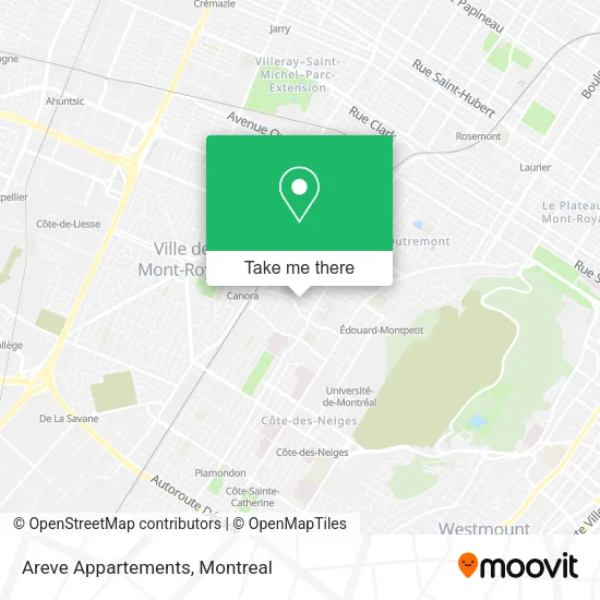 Areve Appartements map