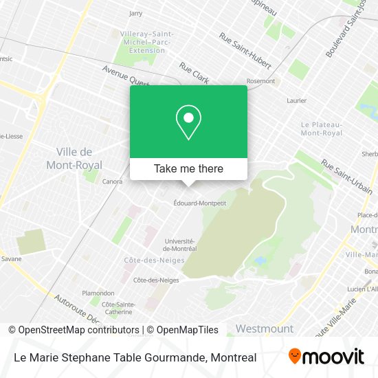 Le Marie Stephane Table Gourmande map