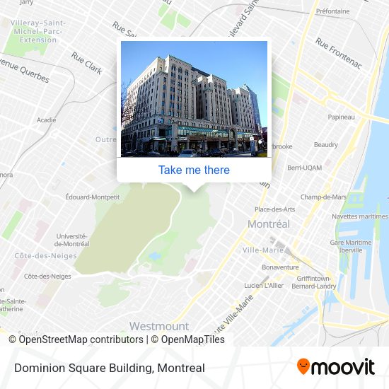 Dominion Square Building map