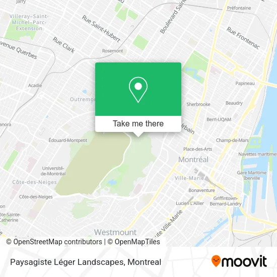 Paysagiste Léger Landscapes map