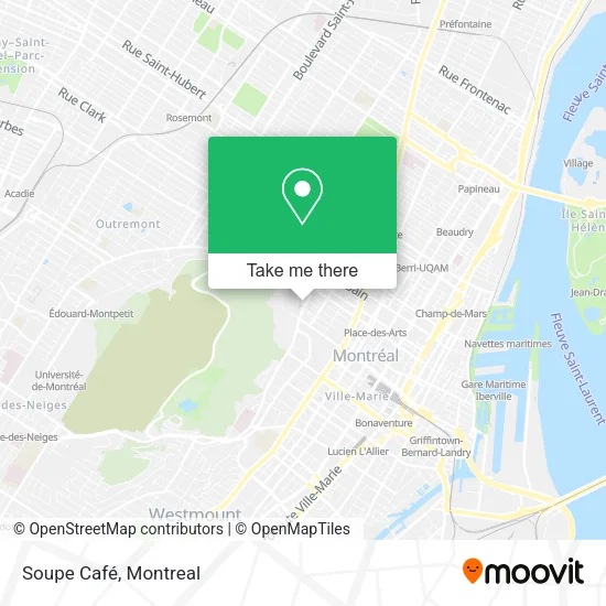 Soupe Café map