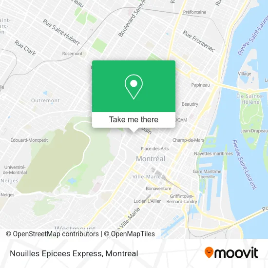 Nouilles Epicees Express map