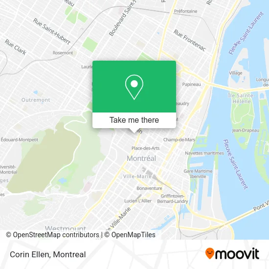 Corin Ellen map