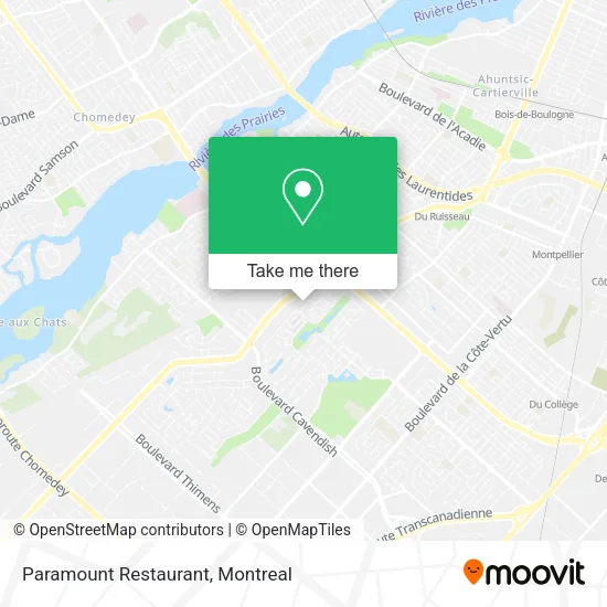 Paramount Restaurant map