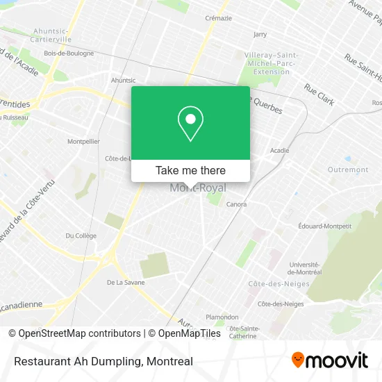 Restaurant Ah Dumpling map