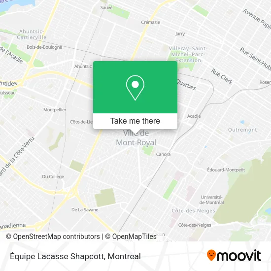 Équipe Lacasse Shapcott map