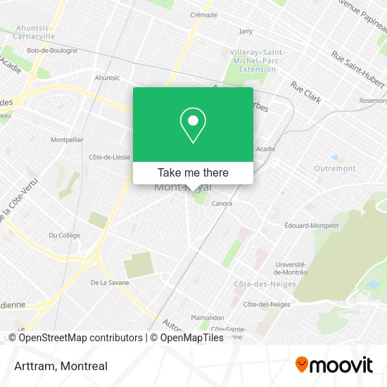 Arttram map