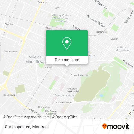 Car Inspected map