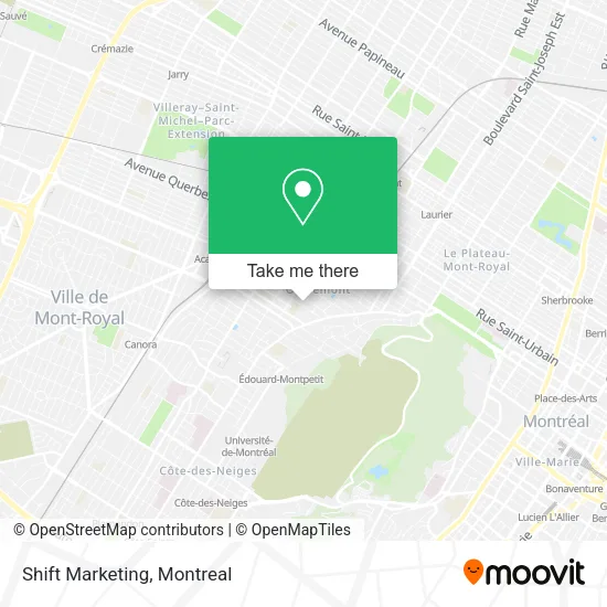 Shift Marketing map