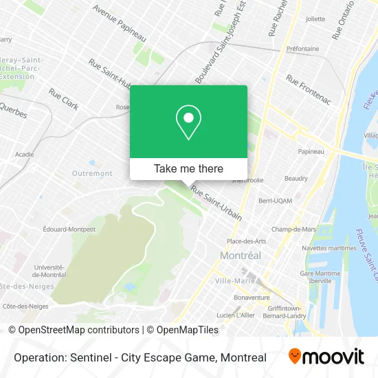 Operation: Sentinel - City Escape Game map