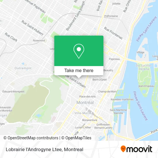 Lobrairie l'Androgyne Ltee map