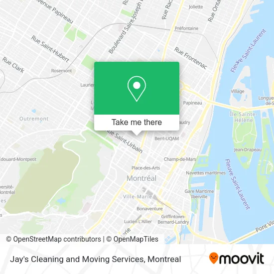 Jay's Cleaning and Moving Services map