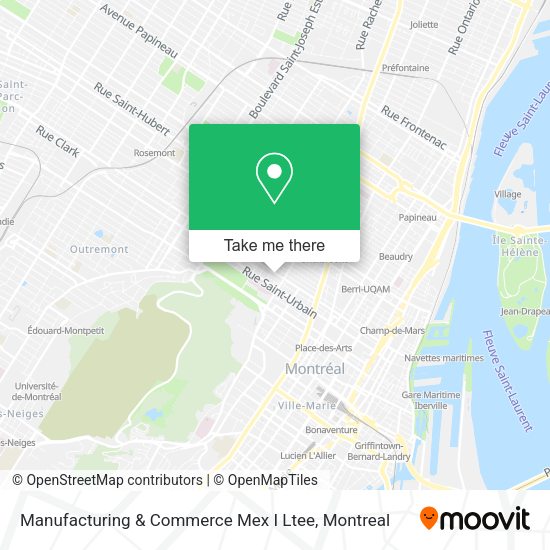 Manufacturing & Commerce Mex I Ltee map