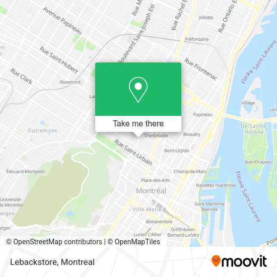 Lebackstore map