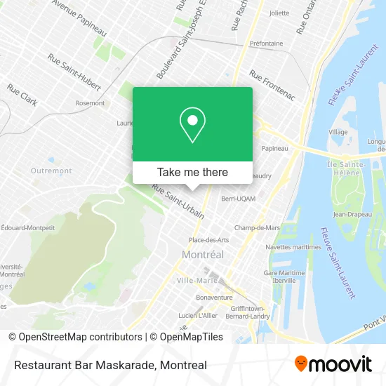 Restaurant Bar Maskarade map