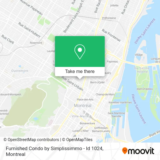 Furnished Condo by Simplissimmo - Id 1024 map