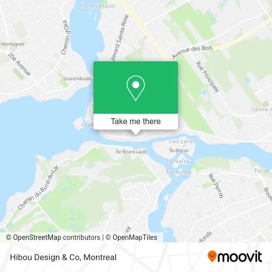 Hibou Design & Co map