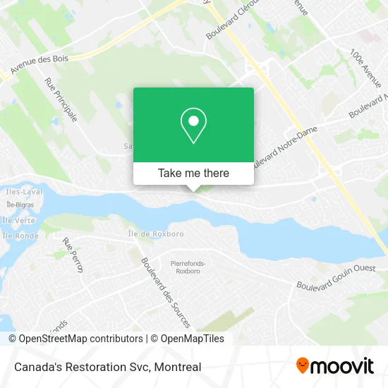 Canada's Restoration Svc map