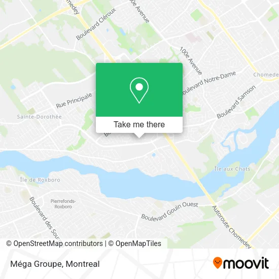 Méga Groupe map