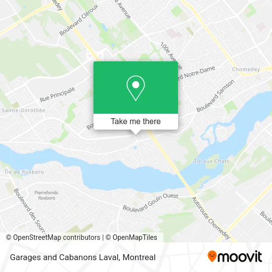 Garages and Cabanons Laval map