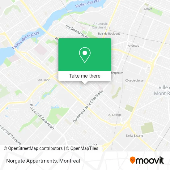 Norgate Appartments map