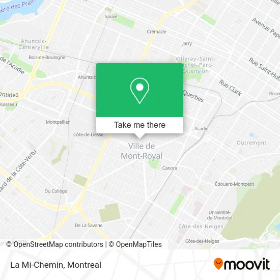 La Mi-Chemin map