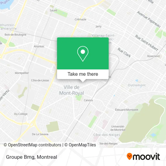 Groupe Bmg map