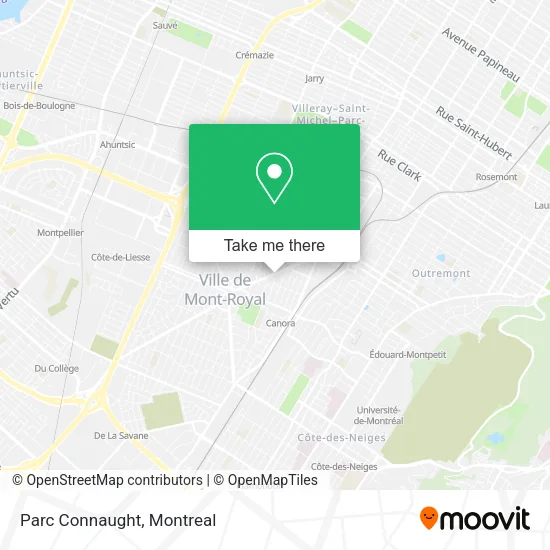 Parc Connaught map