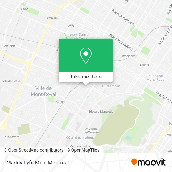 Maddy Fyfe Mua map