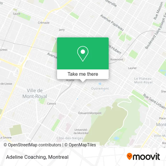 Adeline Coaching map