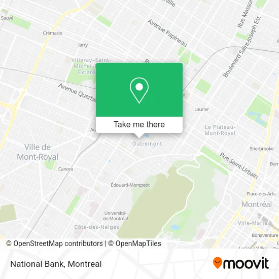 National Bank map