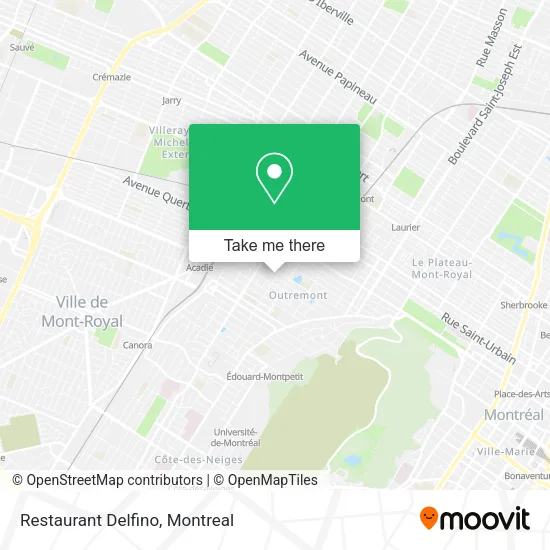 Restaurant Delfino map